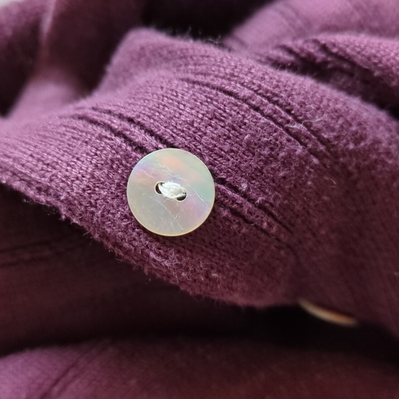 Tribeca Studio Purple Cardigan Sweater - Picture 3 of 3